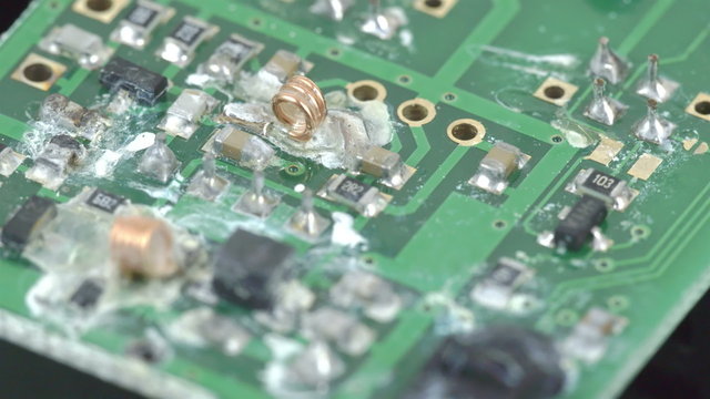 The soldering plate of the micro chip