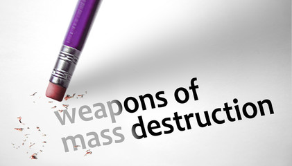 Eraser deleting the concept Weapons of Mass Destruction