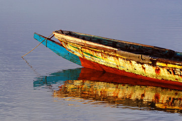 Picture of traditional boats captured in Senegal - 76075694