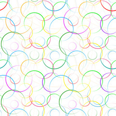 seamless background with colored rings