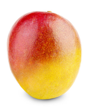 juicy mango isolated on the white background
