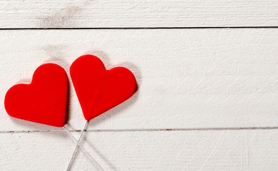 Obraz na płótnie Canvas Couple of hearts