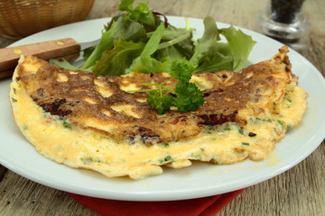 omelette au lard