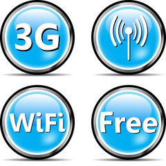 Icons for network Vector eps10