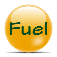 Orange icon with shadow vector fuel eps10