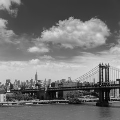 Fototapeta na wymiar Manhattan Bridge from Brooklyn New York City