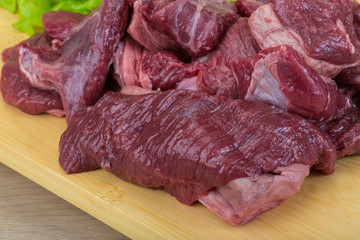 Raw venison