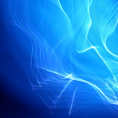 Blue bright abstract smoke web pattern