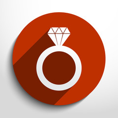 Vector diamond web icon.