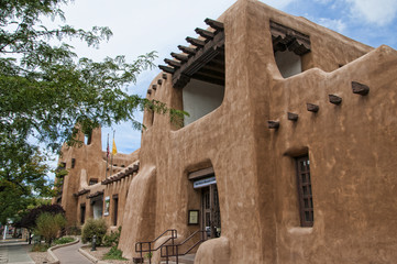 Naklejka premium Muzeum Sztuki w Creative City of Santa Fe w Nowym Meksyku w USA