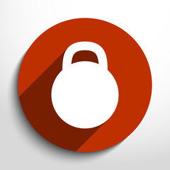 Vector weight web flat icon.