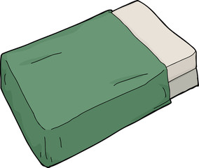 Mattresses with Green Blanket