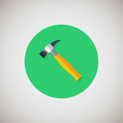 Hammer flat icon.