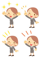 溌剌　ビジネスウーマン