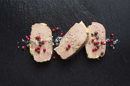 Tranche de Foie gras sur Ardoise