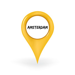 Naklejka premium Location Amsterdam