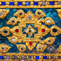 Detail des Tempels Wat Phra Kaeo in Bangkok