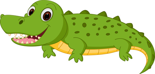 Happy crocodile cartoon