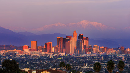 Classical view of Los Angeles Downtown