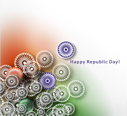 India flag background, vector illustration