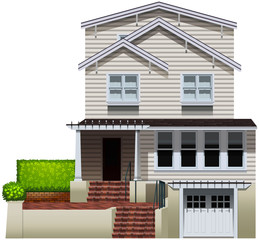 A multi-story house