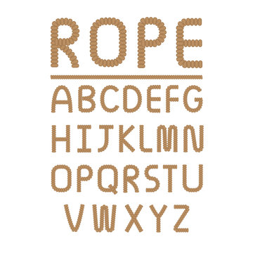 Rope font design