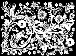 white isolated traditional flower decoration