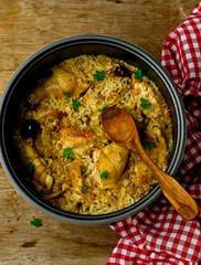 Stewed chicken with rice