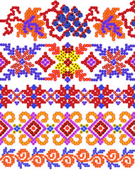 National Russian shirts mosaic