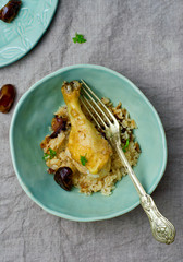 Stewed chicken with rice