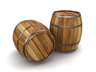 wine barrel (clipping path included)