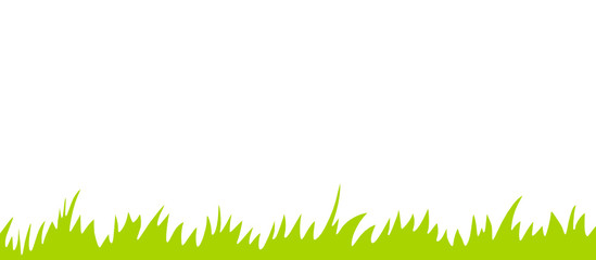 gras banner grün