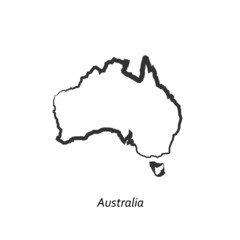 Map of Australia for your design