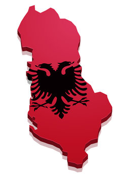 Map Albania