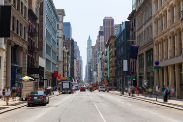 Soho building facades in Manhattan New York City - 76100064