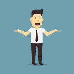 businessman say no problem