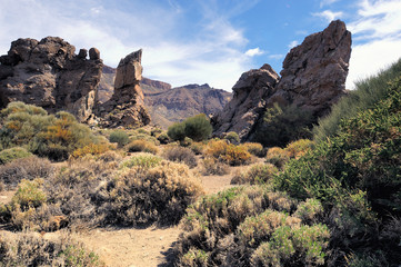 Volcanic formation.Teide, Tenerife