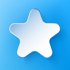 Paper 3d star. Vector background