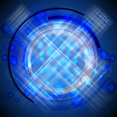 blue abstract background, technology advertising