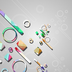 Colorful abstract circles background