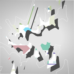 Futuristic background geometric illustration.