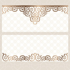 Gold ornament in east style.