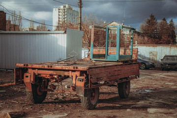 Obraz premium trailer on the plant