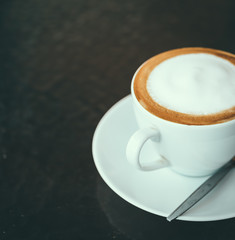 Latte coffee cup
