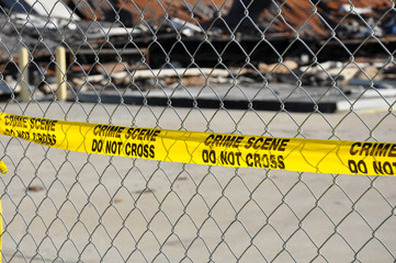 Yellow Crime Scene Do Not Cross Tape