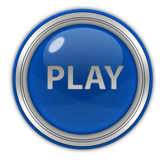 play circular icon on white background