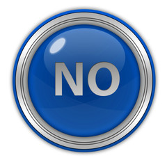 no circular icon on white background