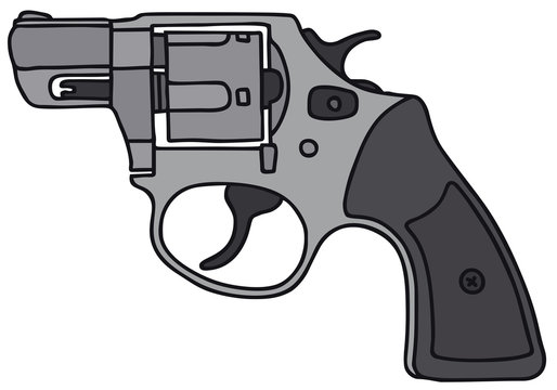Revolver, vector illustration