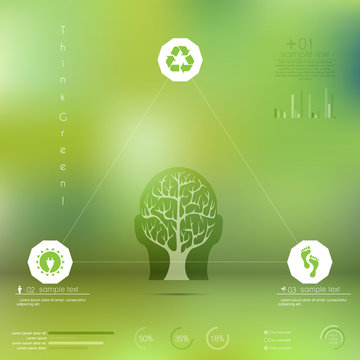 green energy/ ecology info graphics collection - ENERGY industry