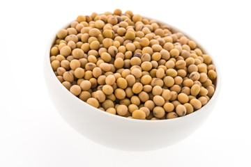 Soybean isolated on white background